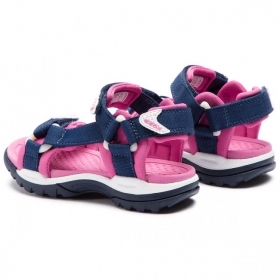 Дишащи спортни сандали GEOX BOREALIS J720WA 01511 C4268, сини с розово