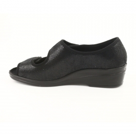 BEFADO DR ORTO 051D014 Pantofi ortopedici femei cu platforma, negri