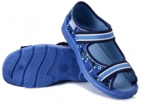 BEFADO MAX 969X141 Детски сандали за момче от текстил, Сини