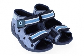 BEFADO SNAKE 250P079 Бебешки текстилни сандали, Сини