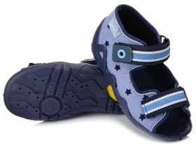 BEFADO SNAKE 250P079 Бебешки текстилни сандали, Сини