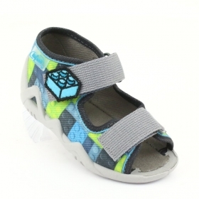 BEFADO SNAKE 250P093 Бебешки текстилни сандали със затворена пета, Сини