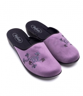 BEFADO 552D006 Papuci de casa de dama cu platformă, violet
