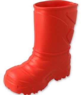 BEFADO 162Y308 Детски гумени ботуши с чорап-отоплител, Червени