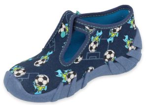 BEFADO SPEEDY 110P449 Бебешки текстилни обувки, Сини с футболни топки