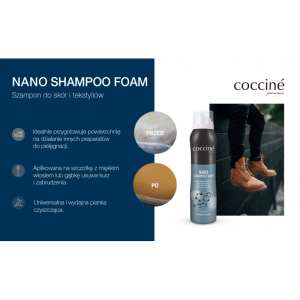 COCCINE NANO SHAMPOO Универсална почистваща пяна за обувки, 150 ml