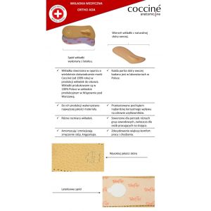 COCCINE ADA 2/3 Кожени ортопедични стелки за напречно плоскостъпие