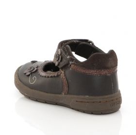 Pantofi fete GEOX maro cu velcro 