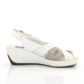 RIEKER 63076-80 platform sandals (white)