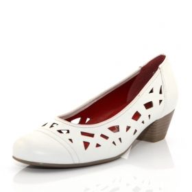 Дамски обувки JENNY ARA - бели с прорези