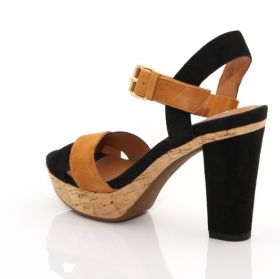 GEOX high heel sandals(black)