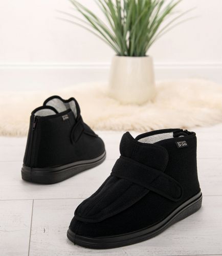 BEFADO DR ORTO 987M002 Ортопедични мъжки обувки за отекъл крак и цип на петата