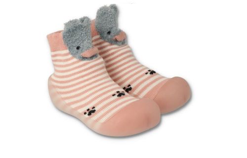 BEFADO 002P027 Бебешки Обувки чорапчета, Розови с мече