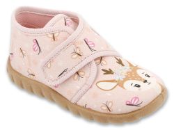 BEFADO FLEXI 454P035 Гъвкави бебешки пантофки за момиче, Розови