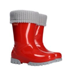 Детски гумени ботуши Demar Twister Lux Print – червени