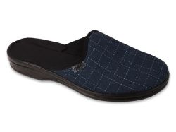 BEFADO 089M423 Полски мъжки  домашни чехли, Синьо каре