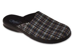 BEFADO  548M040 Полски мъжки  домашни чехли, Сиво каре