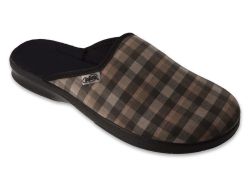 BEFADO 548M048 Полски мъжки  домашни чехли, Кафяво каре