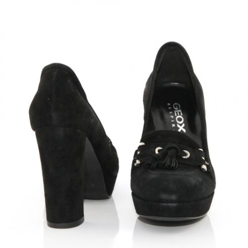Обувки GEOX - велурени черни 