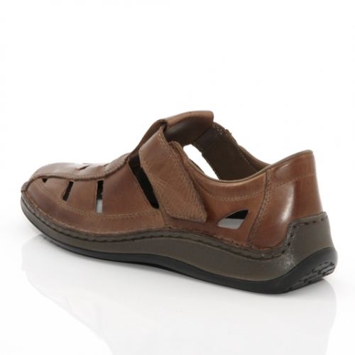 RIEKER 05277-25 Мъжки обувки с патентован комфорт -  кафяви без връзки