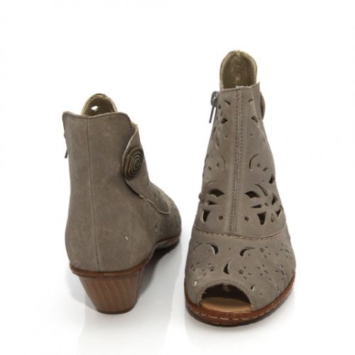 RIEKER 96756-42 Дамски обувки  с патентован комфорт - сиви