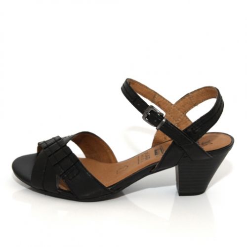 Немски Дамски сандали CAPRICE 9-28202-22 - черни с ток