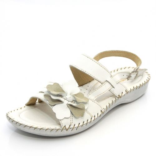 Sandale femei GLAMOUR albe