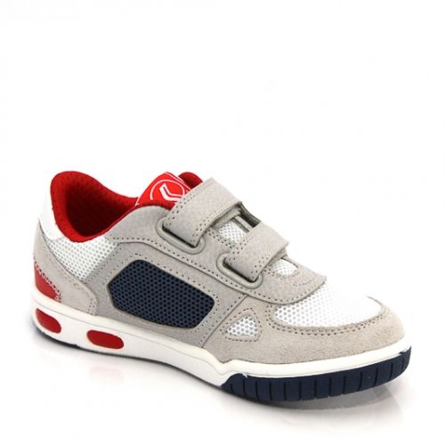 Дишащи Детски обувки GEOX J4247C 01422 C0050 - бели със сиво