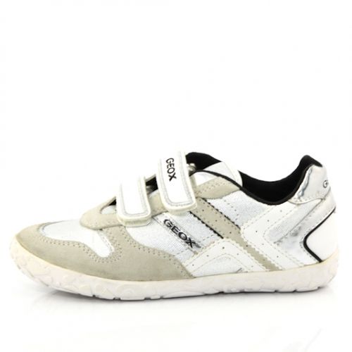 Дишащи Детски маратонки GEOX J01D4D 01122 C0628 - бели с лепки