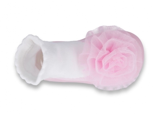 BEFADO 002P001 Бебешки Обувки чорапчета, Розови с панделка