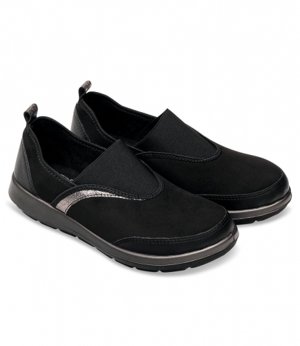 INBLU by DR ORTO CASUAL 156D006 Дамски обувки без връзки, черни 