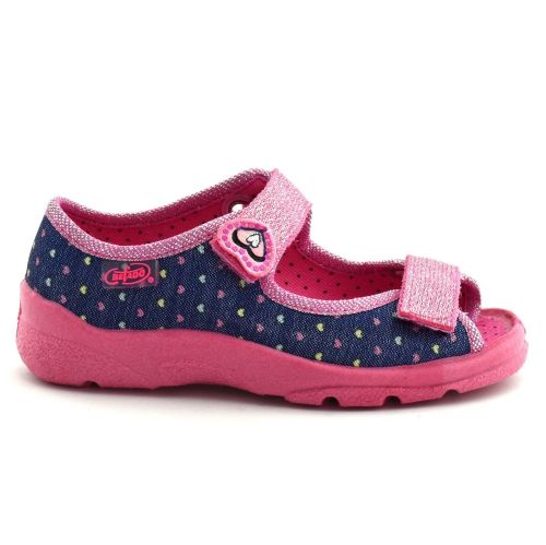 BEFADO MAX 969X143 Детски сандали за момиче от текстил, Розови