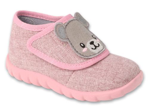 BEFADO FLEXI 454P037 Гъвкави бебешки пантофки за момиче, Розови