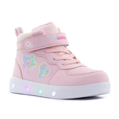 WINK RHEA LED Детски светещи кецове за момиче, Розови