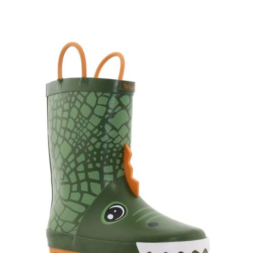 WINK AQQO CROCCO  Детски гумени ботуши с топла подплата, Зелени