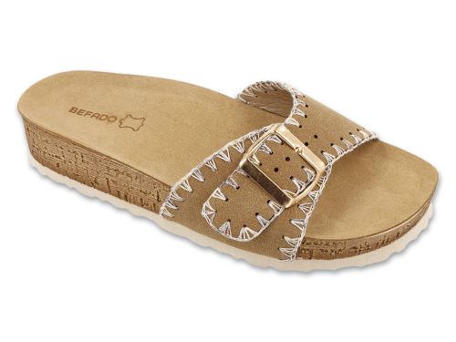 INBLU 158D107 Papuci ortopedici dama, alb