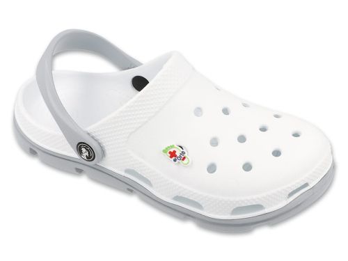 DR ORTO MED 154D301 Медицински чехли с каишка - бели