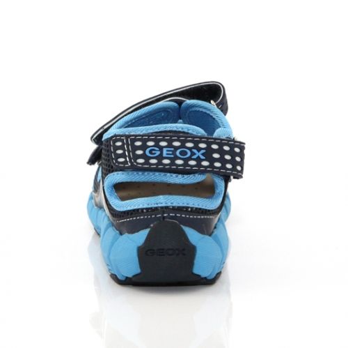 Дишащи Детски сандали GEOX J22B1F 01450 C0693 - сини със затворени пръсти