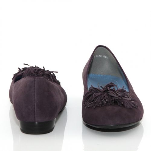 Лилави дамски обувки без ток - немска марка Ара