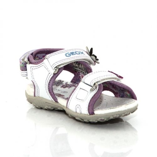 Дишащи Детски сандали GEOX B32D9Q 05015 C1002 - бели с лилаво