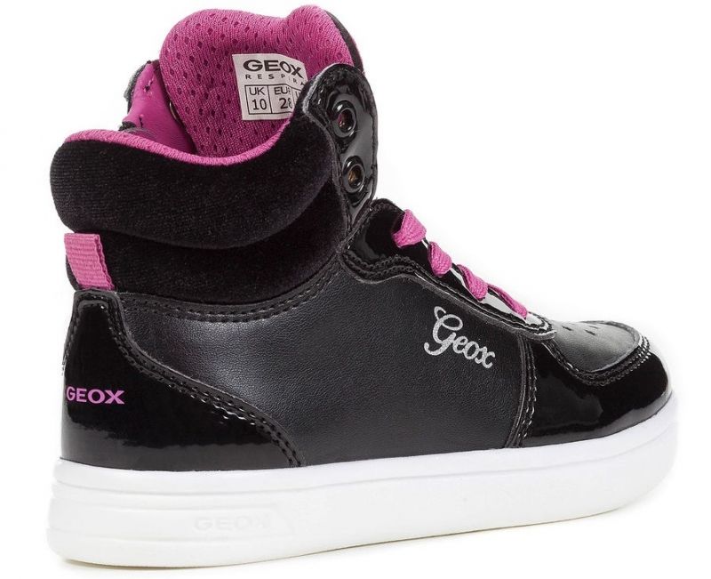 Girls' High Sneakers GEOX JR AVEUP J741ZC 0BCAR C9999 (black)-For -STYLIES - SKATERS - For Girls