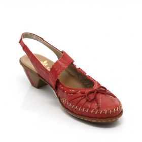 RIEKER 46772-33 Дамски обувки с патентован комфорт - червени