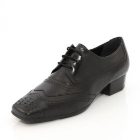 Дишащи Дамски обувки GEOX D93S4N 00049 C9999 - черни с връзки