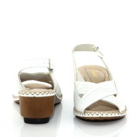 RIEKER 66153-80 Дамски сандали с патентован комфорт - бели