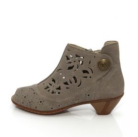 RIEKER 96756-42 Дамски обувки  с патентован комфорт - сиви