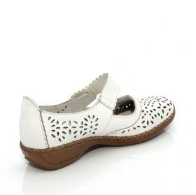 RIEKER 41358-80 Дамски обувки с патентован комфорт - бели