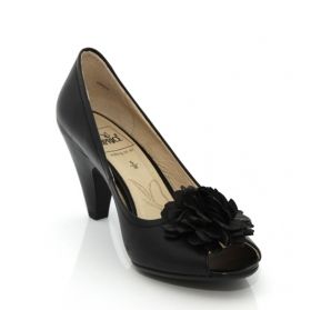 CAPRICE 9-29303-28 Women's Black Leather Shoes