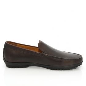 Mocasini GEOX negri din piele naturala