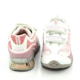 Дишащи Детски маратонки GEOX J91B8P 00211 C0814 - бели с розово