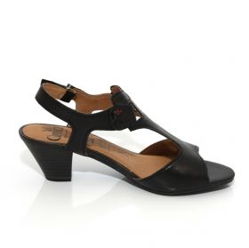 Немски Дамски сандали CAPRICE 9-28201-22 - черни с ток